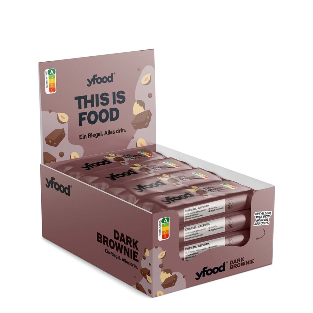 YFOOD High-Protein Riegel Dark Brownie 60 g