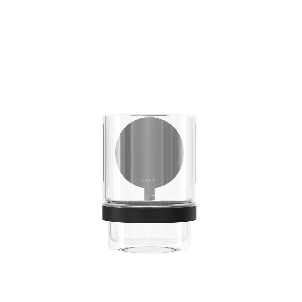 Geesa Opal glashouder met glas zwart