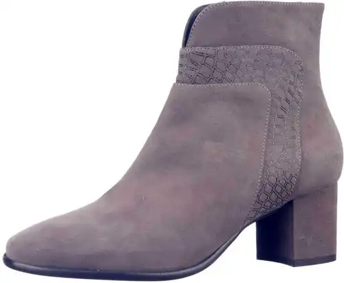 A4307  H ANNALINA TAUPE - maat 43 enkellaars taupe - maat 43 Calandschoen