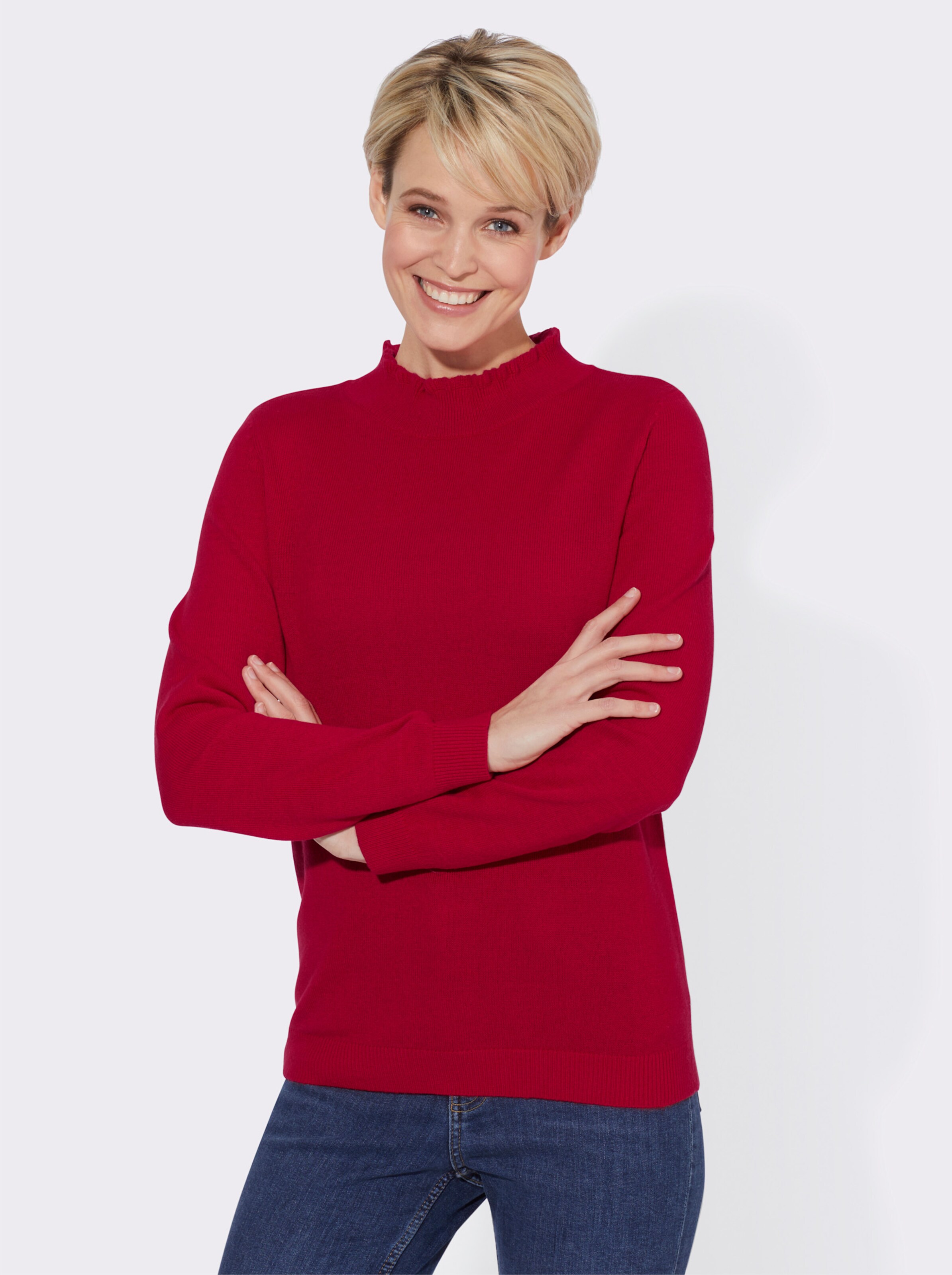 Stehkragenpullover