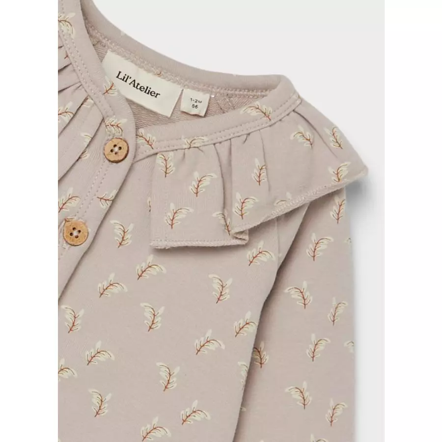 Lil'Atelier Sweat Cardigan Nbfsage Mushroom
