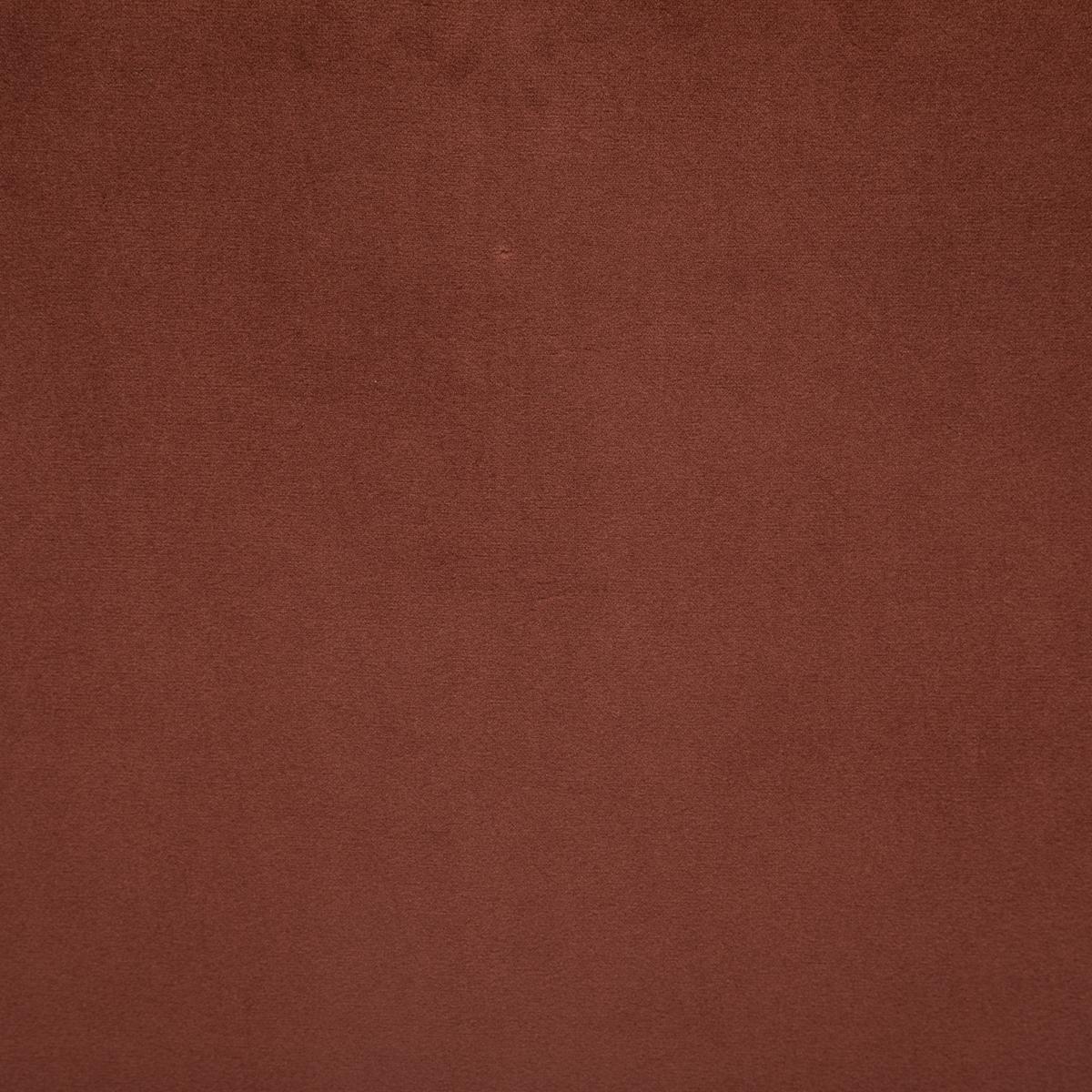 FAUTEUIL VELOURS PIED BOIS NAOVA TERRACOTTA