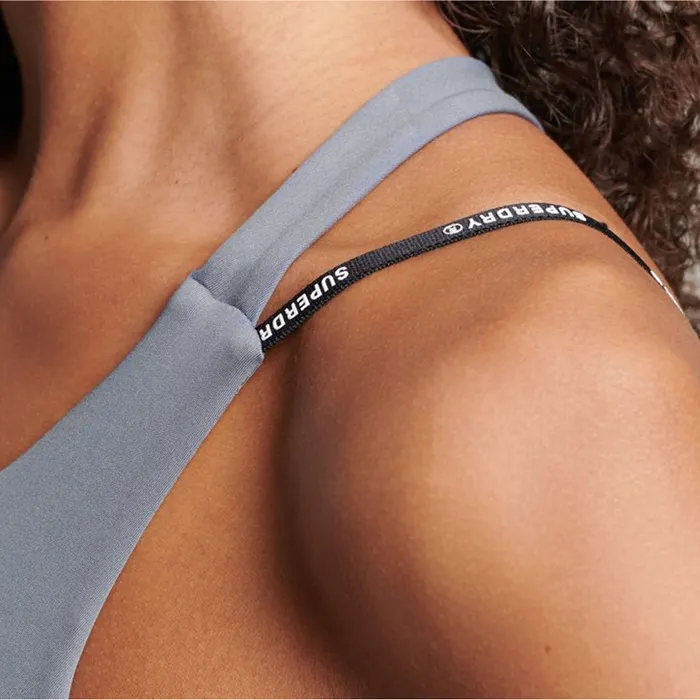 Superdry Train Branded Elastic Sportbeha Dames