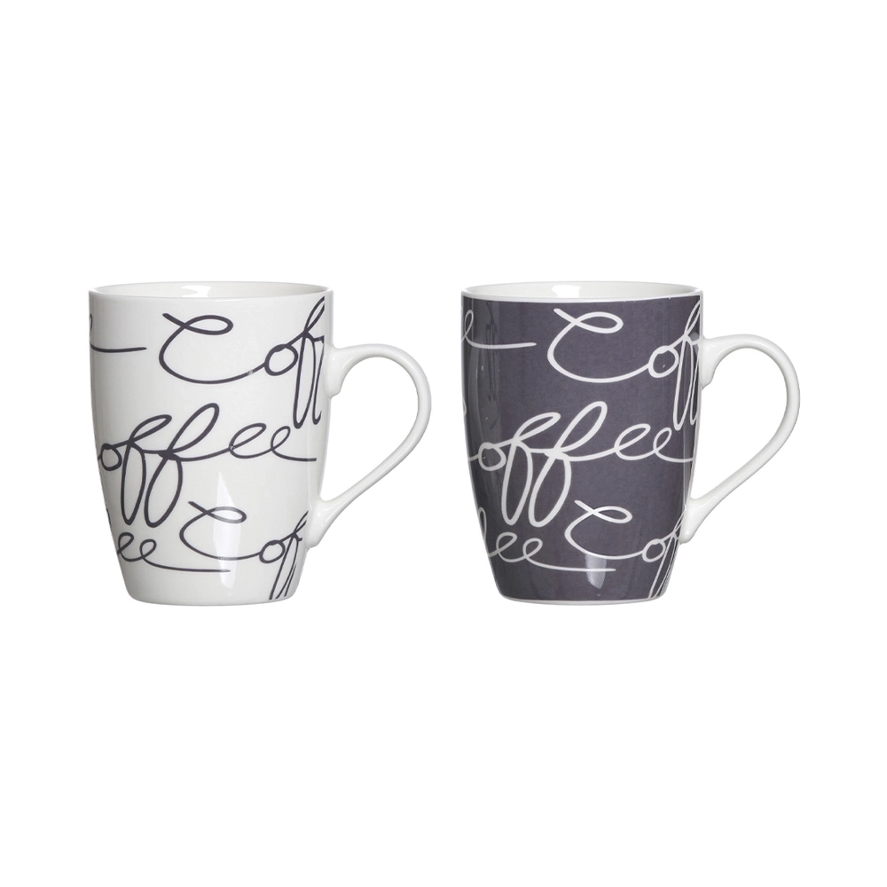 Ritzenhoff & Breker 2-teiliges Cornello Kaffeebecher-Set grau-weiss