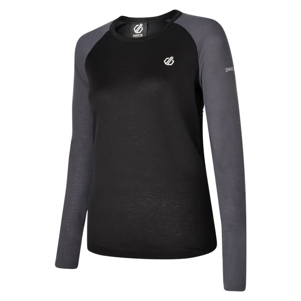 T-shirt thermique DARE 2B EXCHANGE II L/S TEE BLACK/EBONY