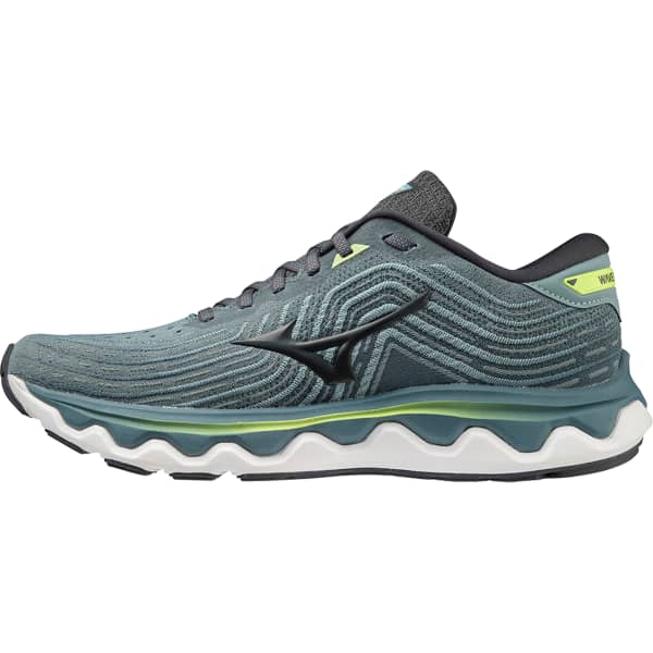 Chaussure running MIZUNO WAVE HORIZON 6 SMOKEBLUE/EBONY/NEOLIME