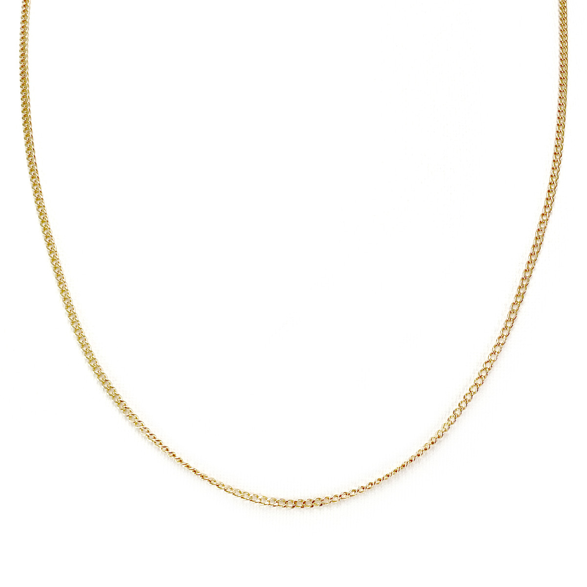 Chaine d'occasion or 750 jaune maille gourmette 50 cm