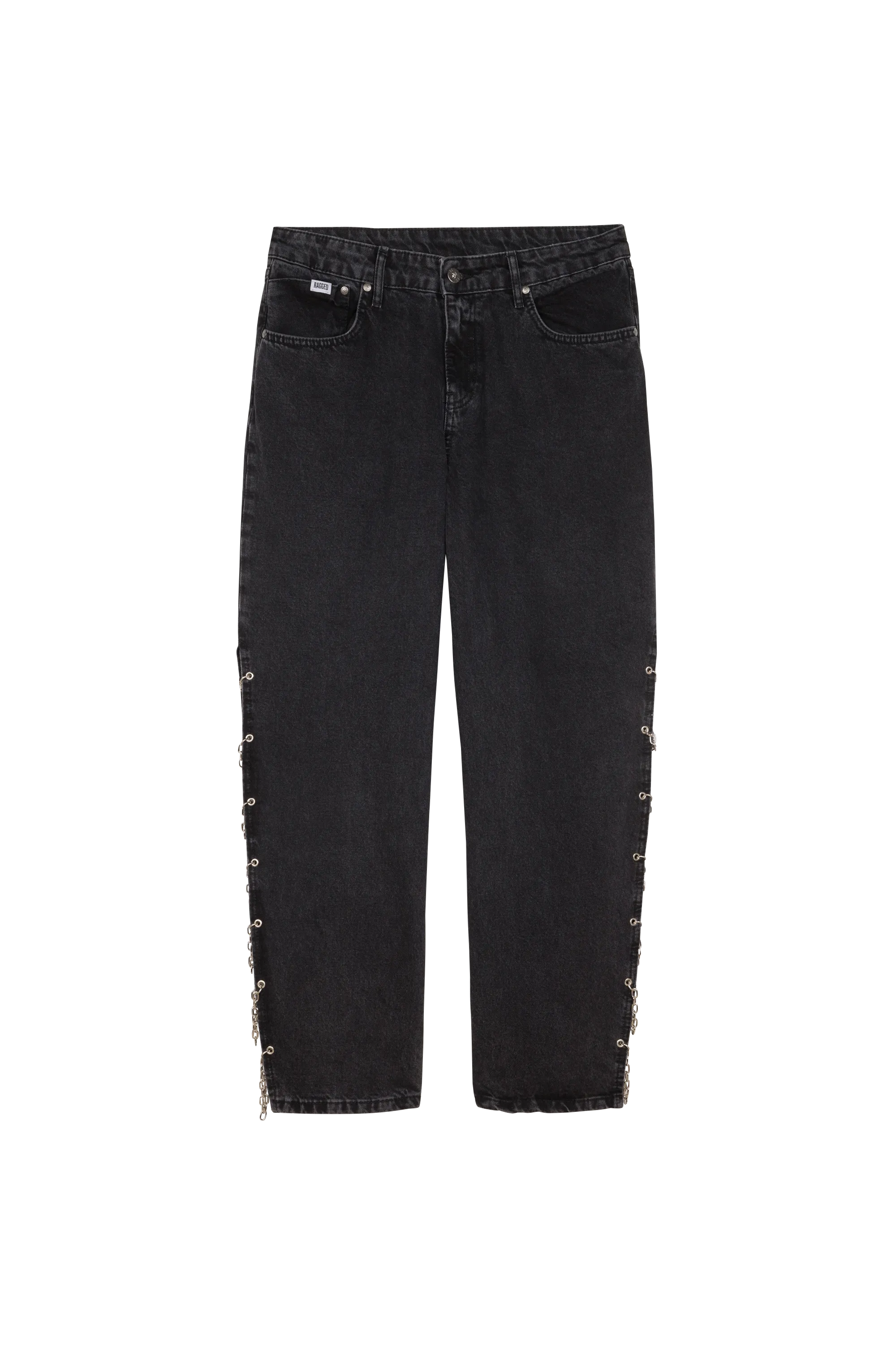 RAGGED PRIEST jean CHAIN SPLIT Noir