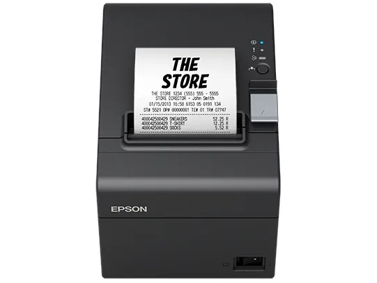 Epson TM T20III - Kvitteringsprinter - termisk linje - Rulle (7,95 cm) - 203 x 203 dpi - op til 250 mm/sek. - USB 2.0, seriel - skærer - sort