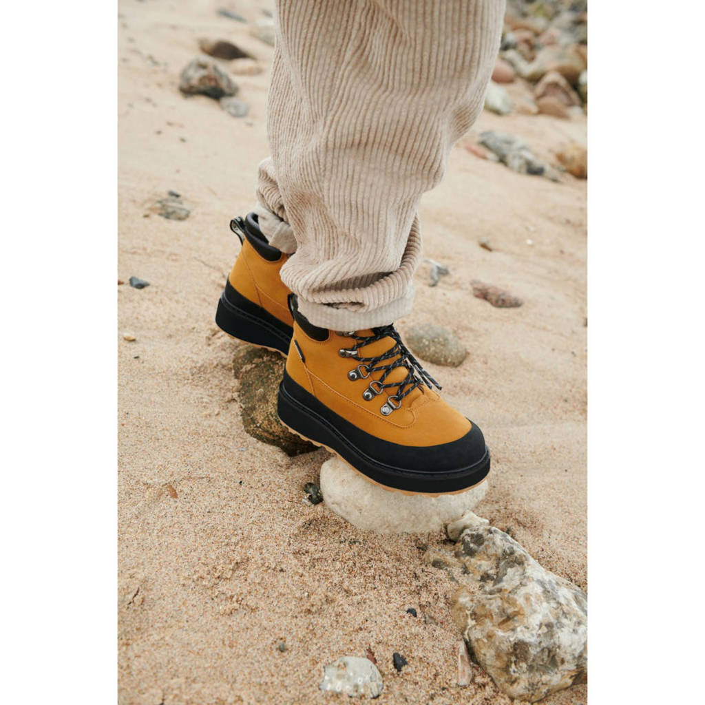 Liewood Luciengevoerde leren veterboots 2194 Golden / caramel black