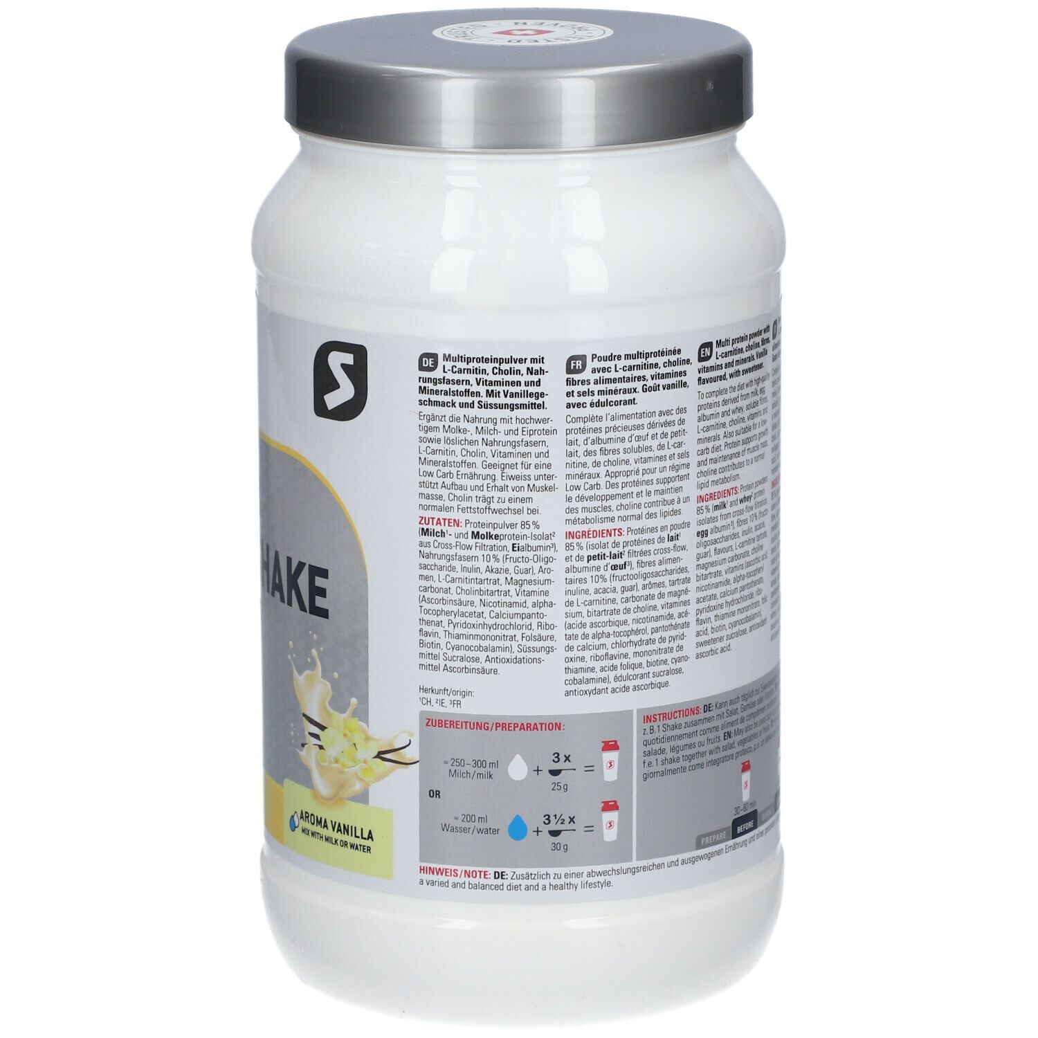 SPONSER® LOW CARB PROTEIN SHAKE, Vanilla