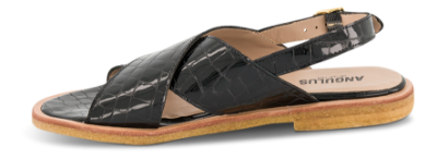 Angulus Damesandal Sort 5637-103