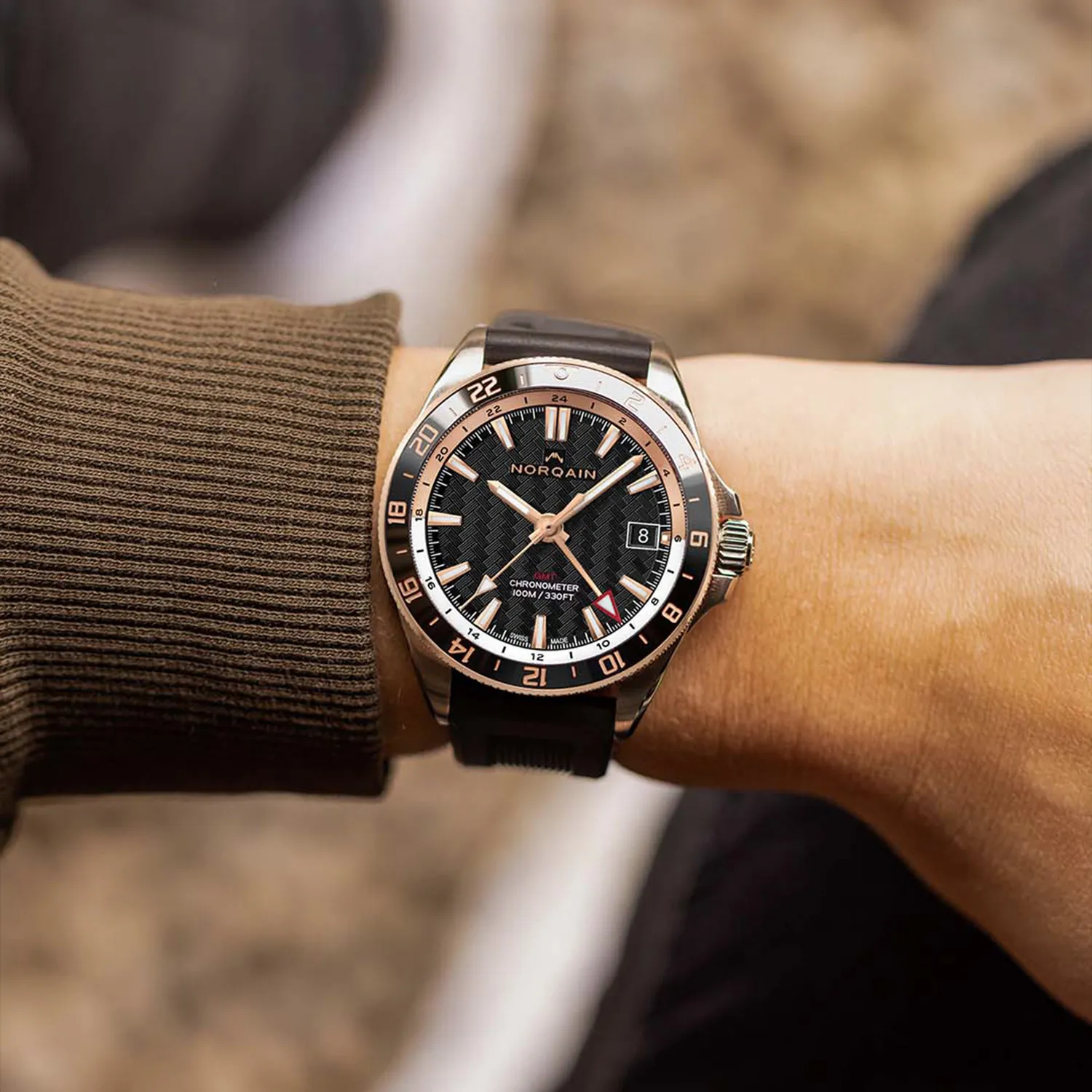 NORQAIN Adventure Neverest GMT 41mm Limited Edition NN1100SGC1CG/BG113-1