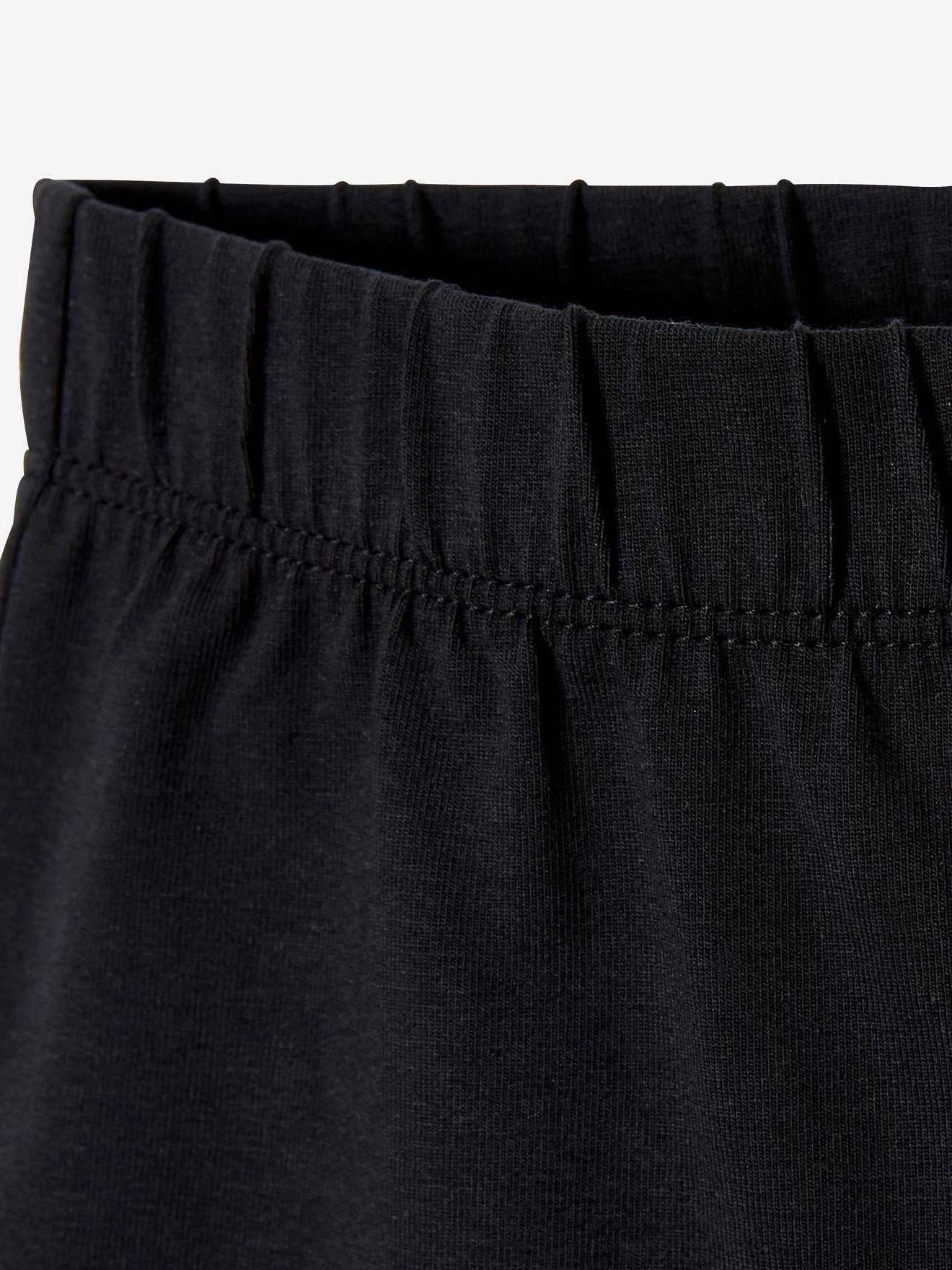 Conjunto de 2 calcinhas curtas para meninas, pretas escuras, bicolor/multicoloridas