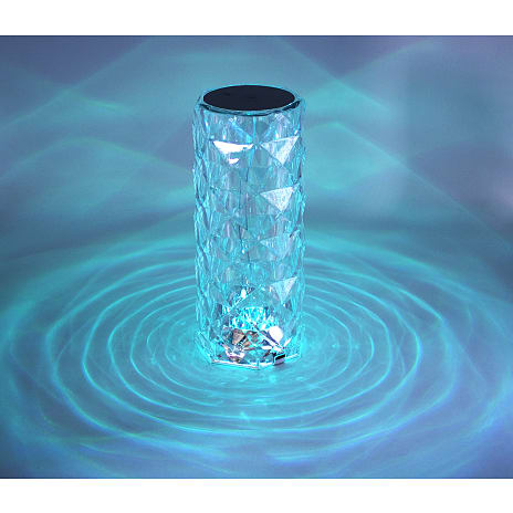 Cylinder touch krystallampe - multifarvet