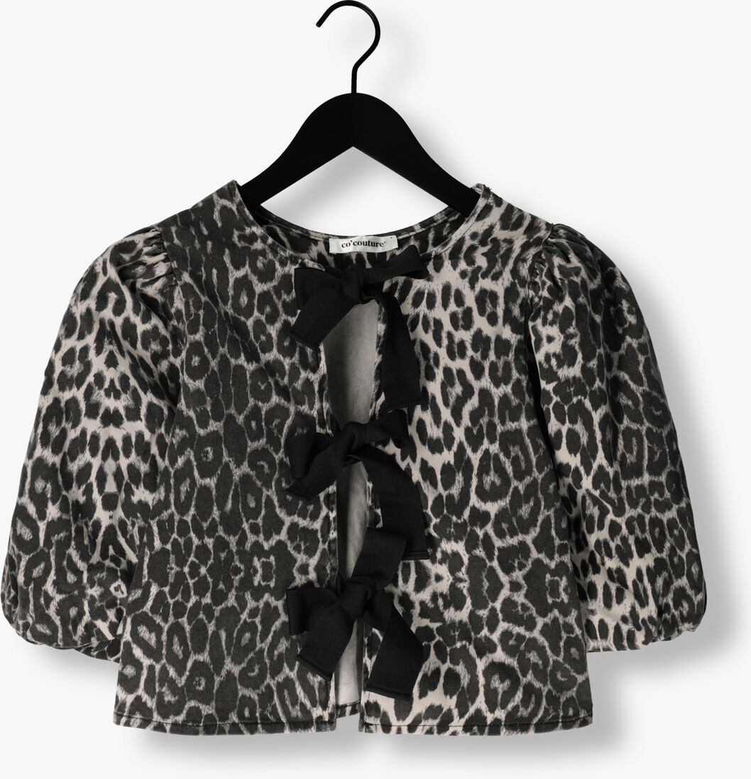 grijze co'couture top leocc bow blouse