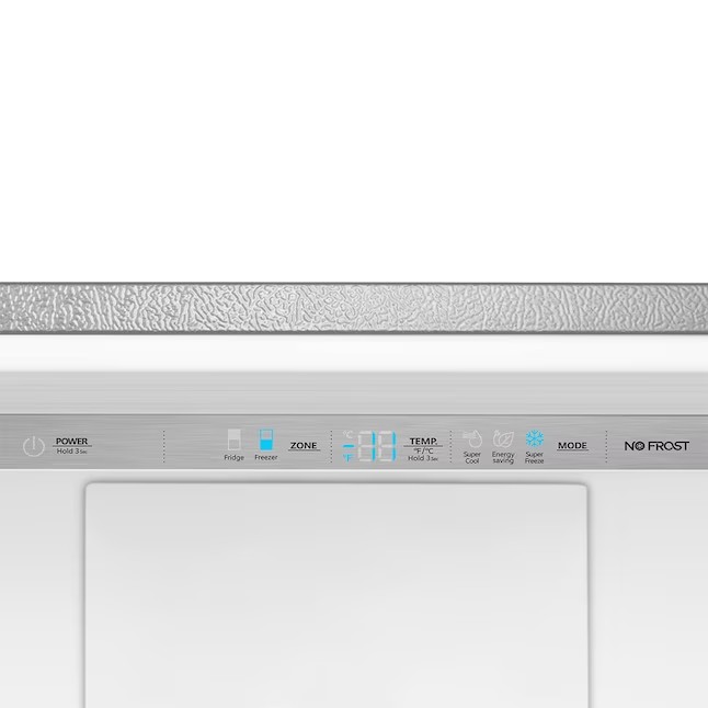 Refrigerador Hisense de 17,2 pés cúbicos com freezer na parte inferior e profundidade de balcão (aço inoxidável resistente a impressões digitais) ENERGY STAR