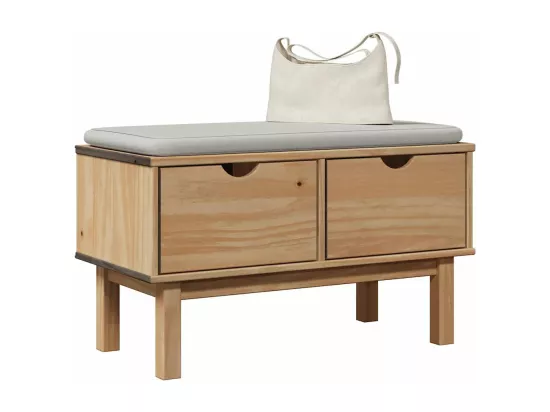 Banc de couloir OTTA 80x40x45 cm bois de pin massif