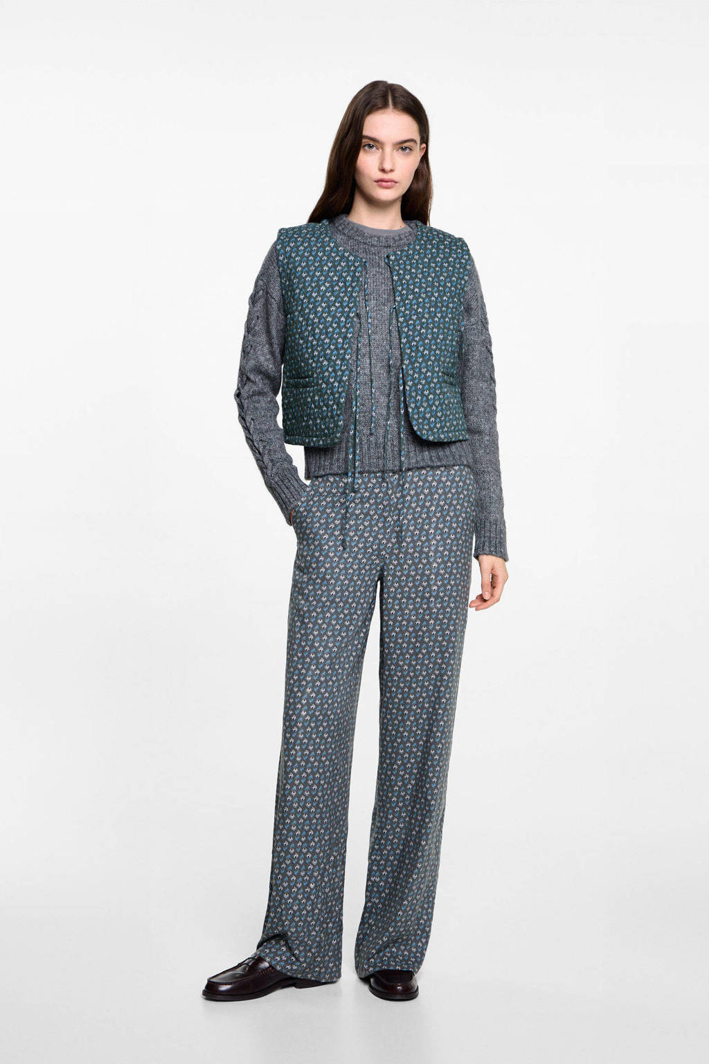 MANGO TEEN gilet antraciet