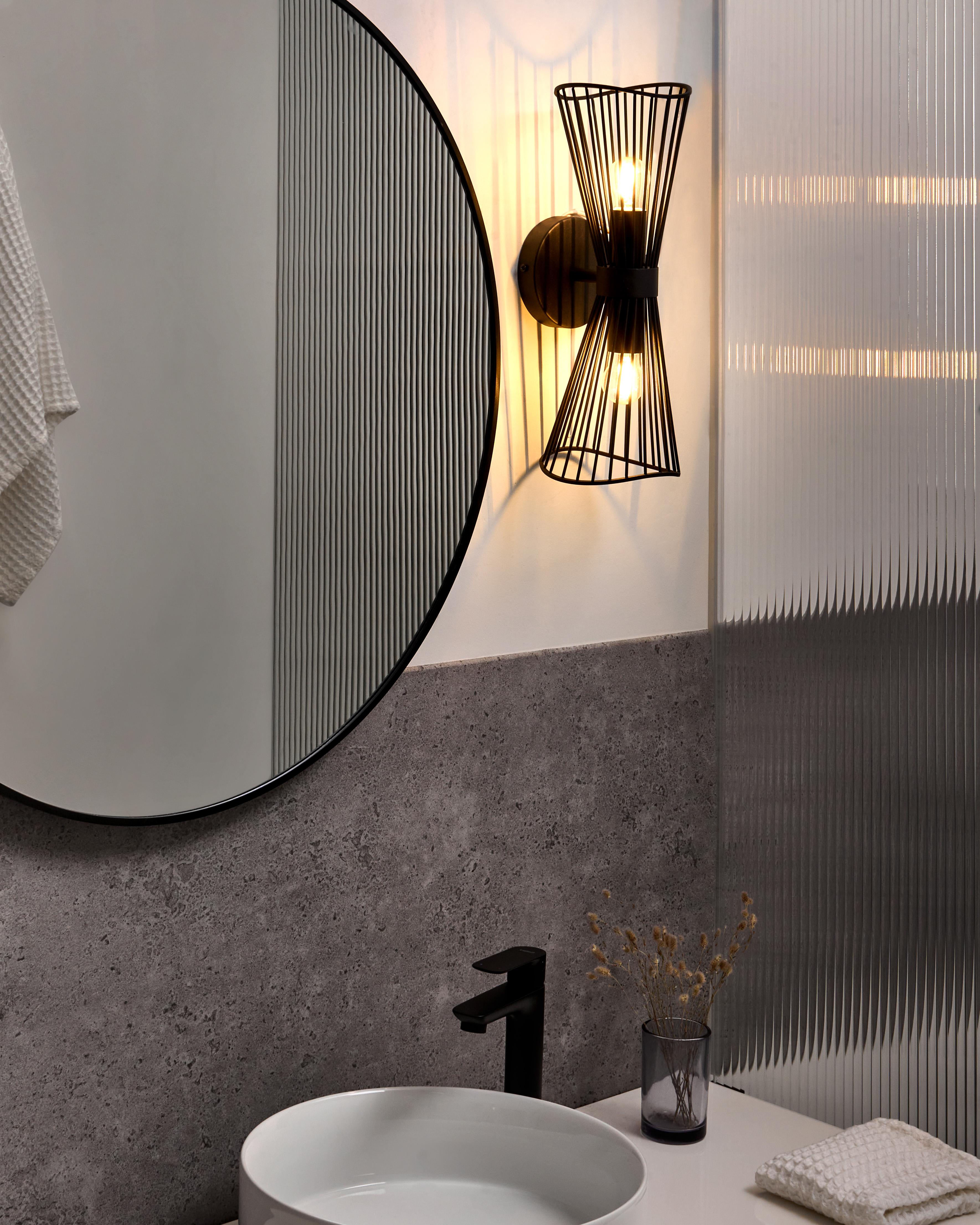 Wandlamp PARADA Metaal Zwart