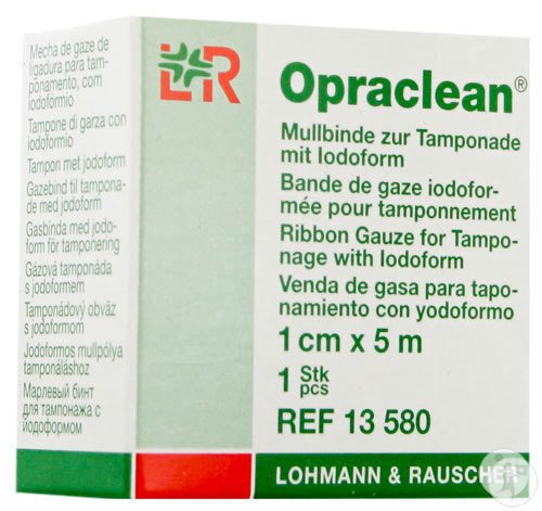 Lohmann & Rauscher Opraclean Bande De Gaze Iodoformée 1cmx5m 1 Pièce (13580)