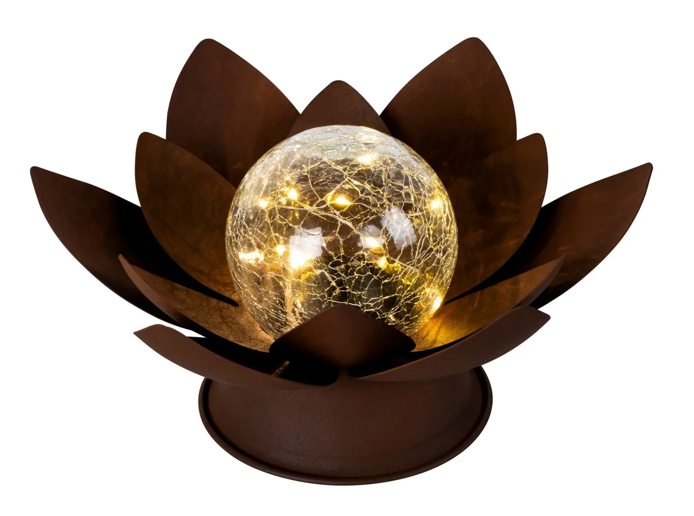 Solcellelampe Lotus Ø28 cm