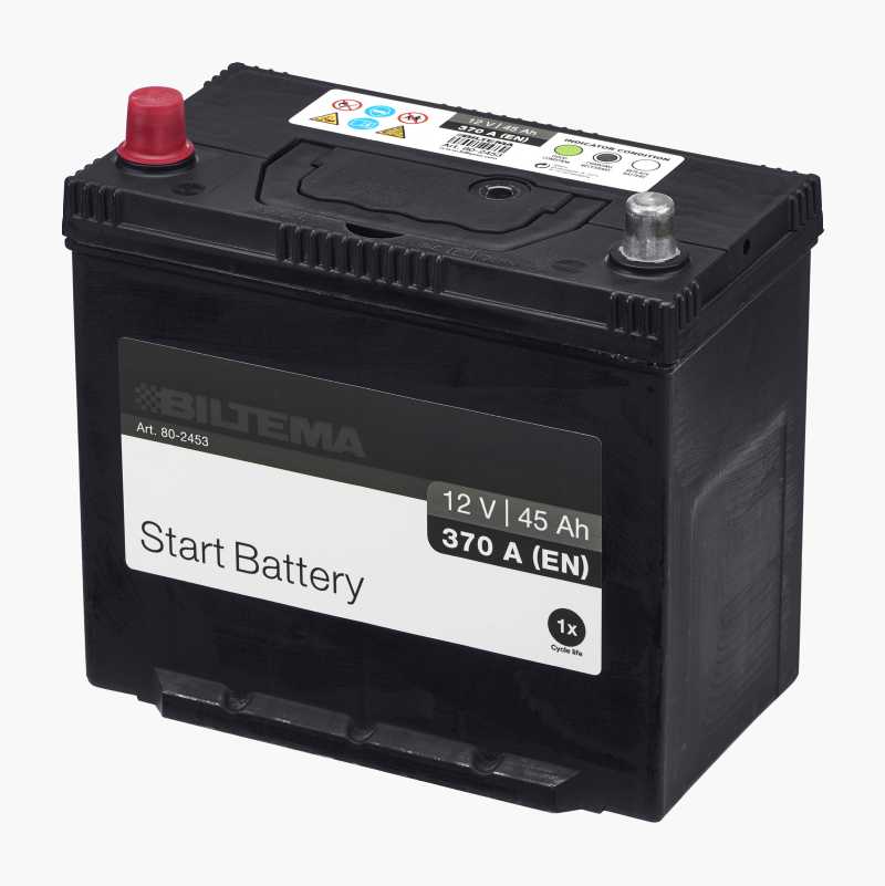 Startbatteri, 12 V, 45 Ah