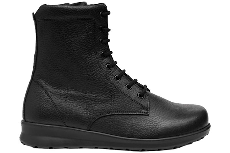 NEW FEET Støvle, Glat læder, sort
