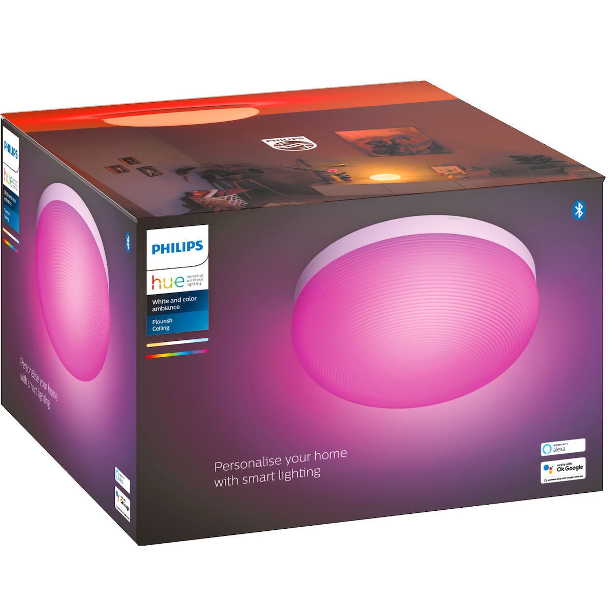 Philips Hue Flourish taklampe 24V (hvit)