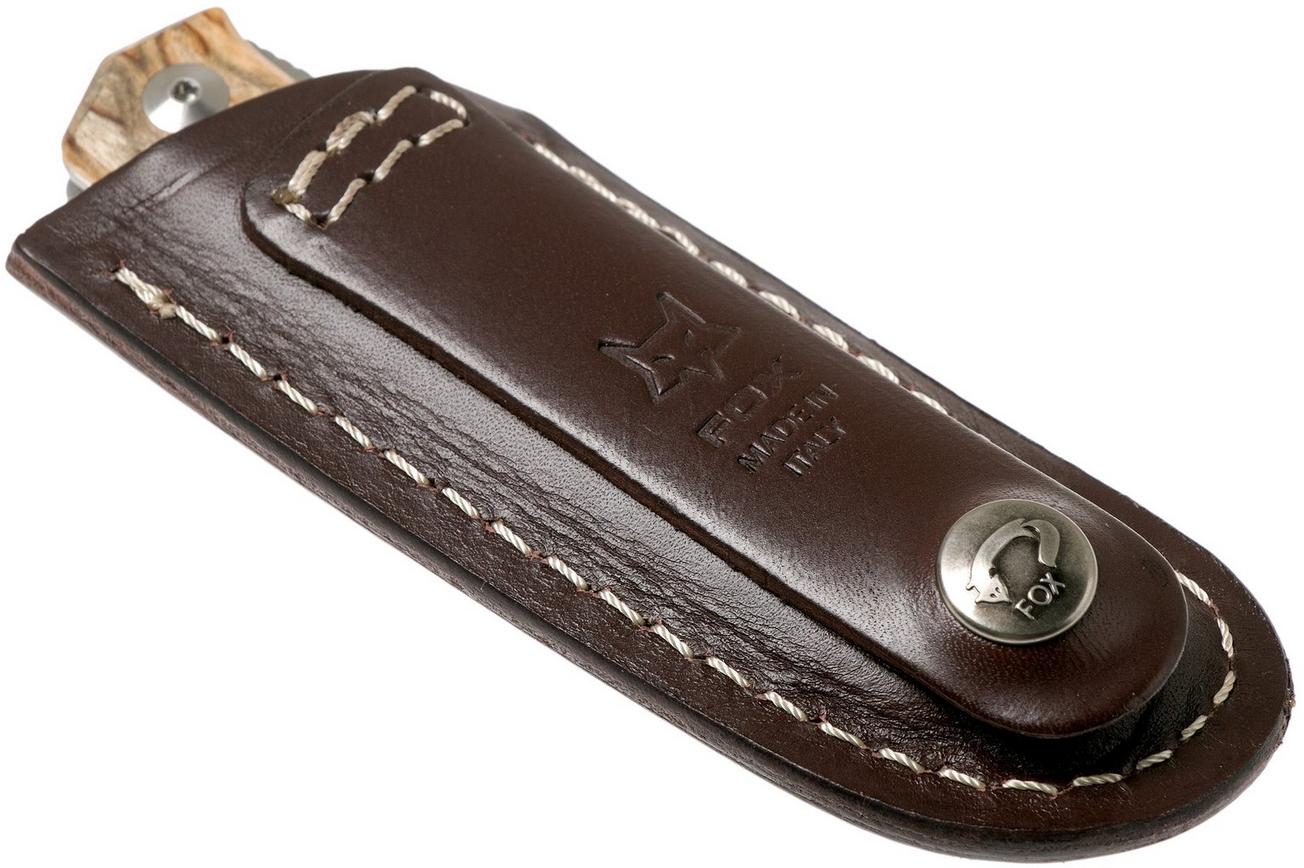 Fox Knives FX-525BE Curly Birch zakmes, Bob Terzuola design