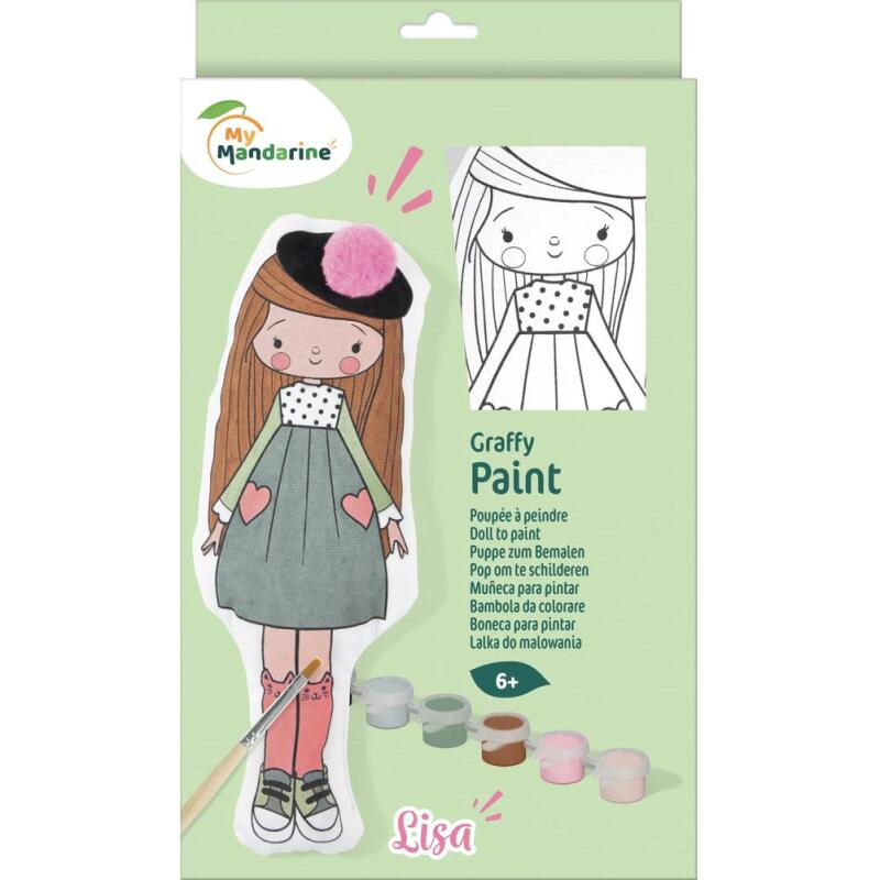 Poupée à peindre, Lisa - Vert