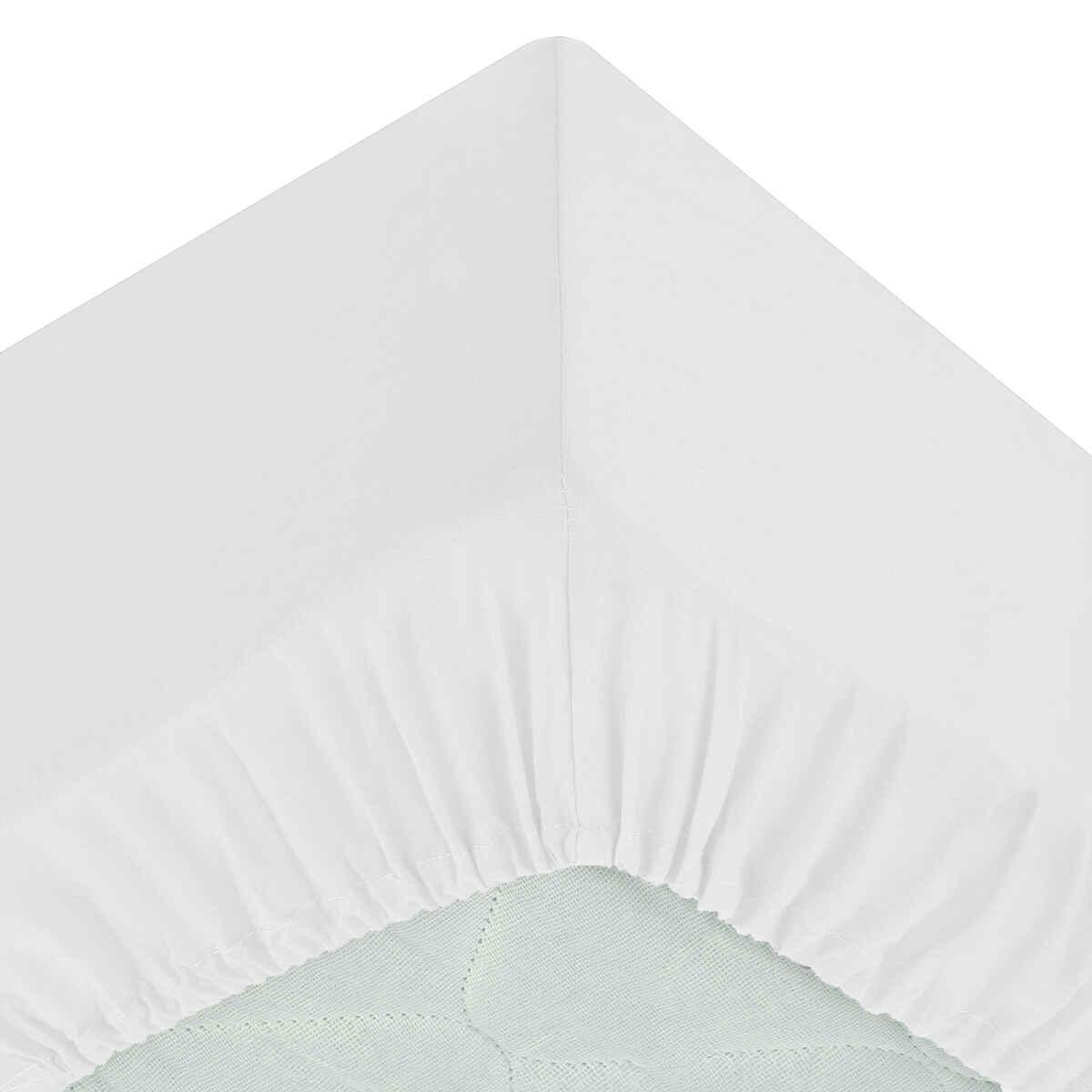 DRAP HOUSSE BLANC 160X200CM