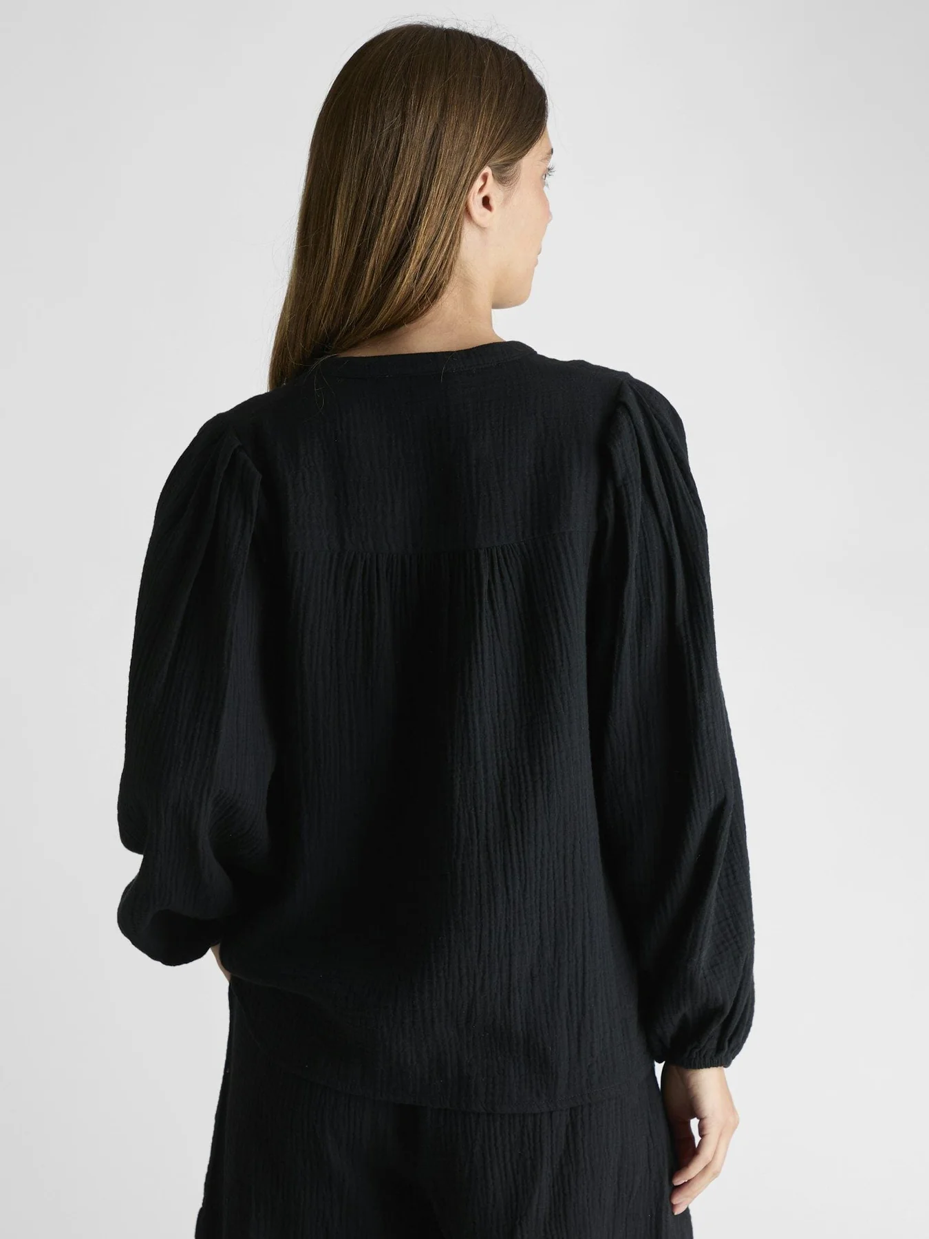 Neo Noir Mimmi Waffle Blouse