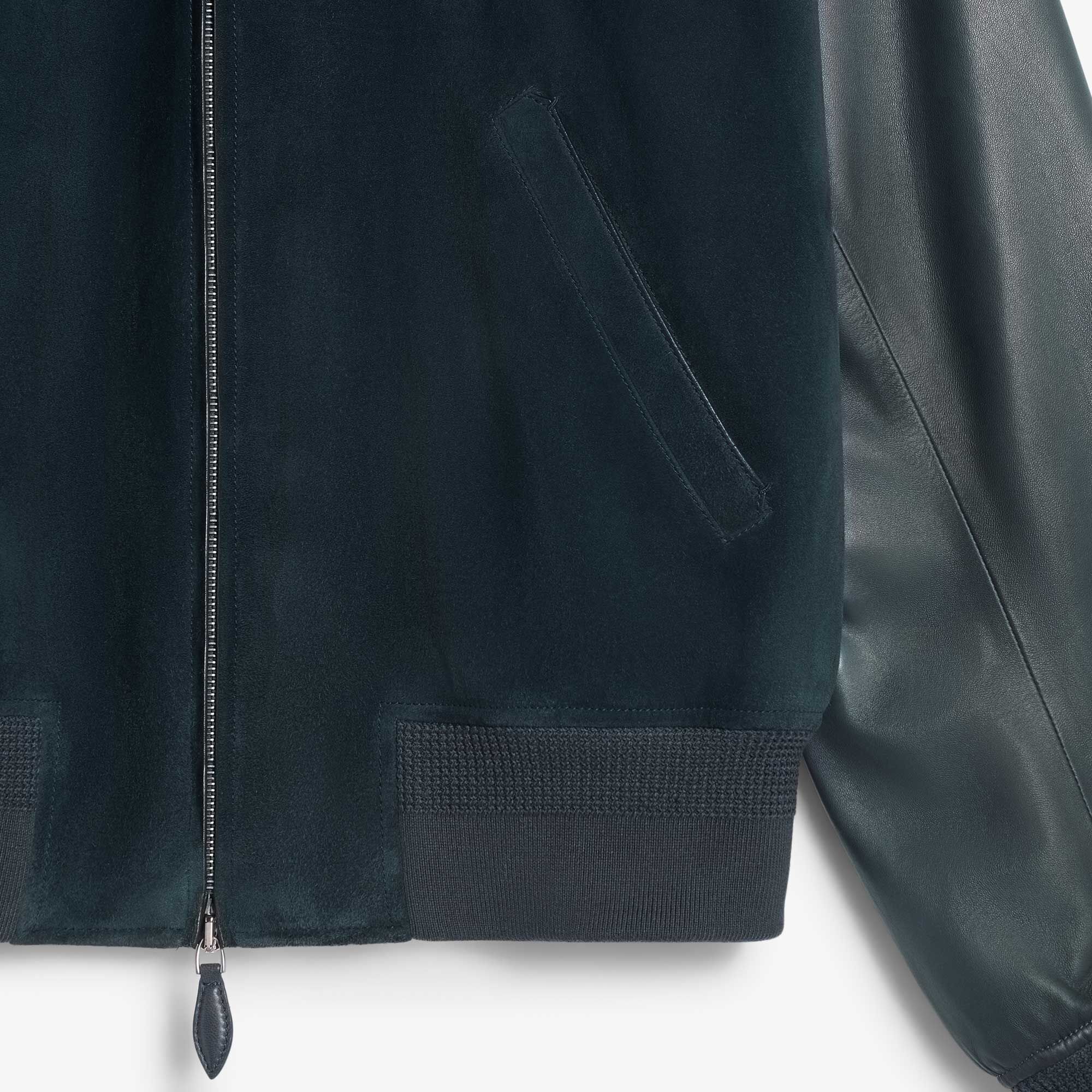 Bombers En Cuir Mixte