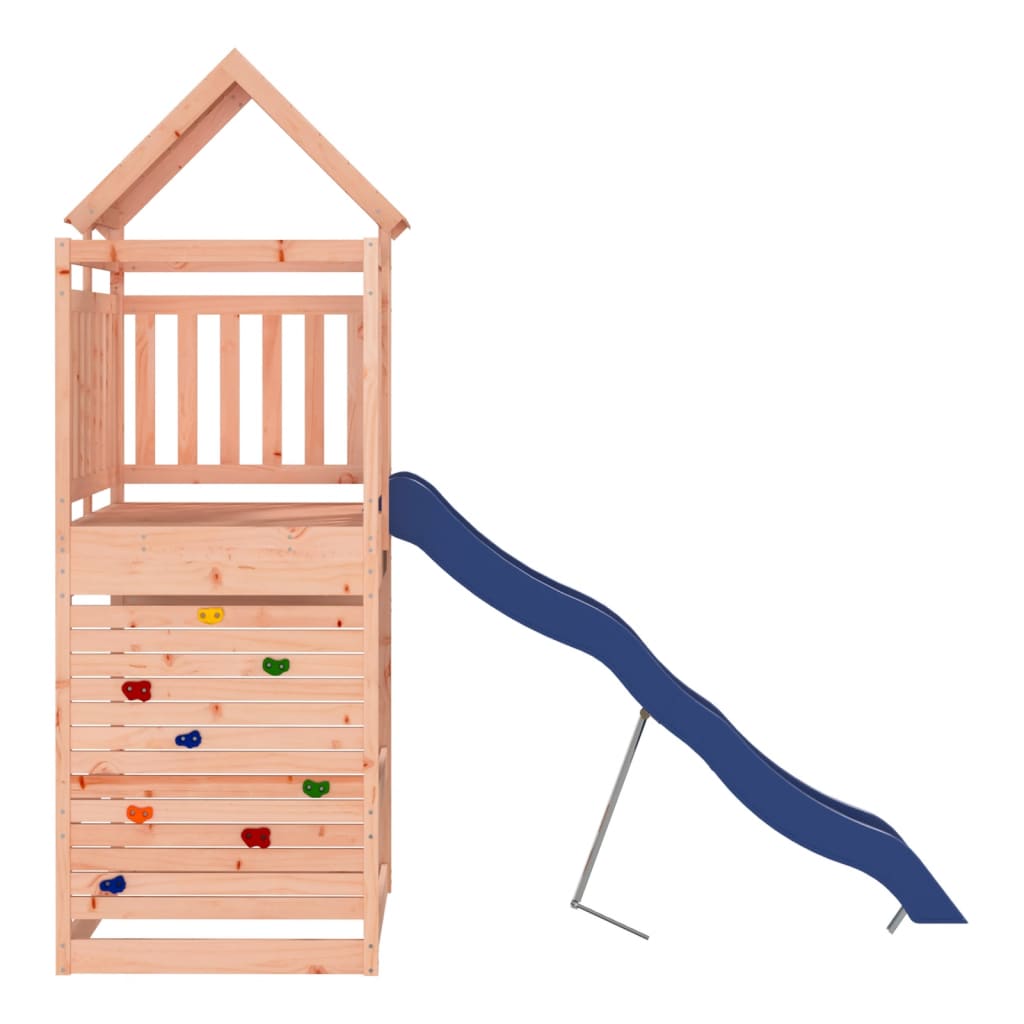 Aire de jeux d'extérieur balançoires toboggan portiques robuste jeux jardin 269 x 114 x 249 cm bois massif de douglas 02_0004