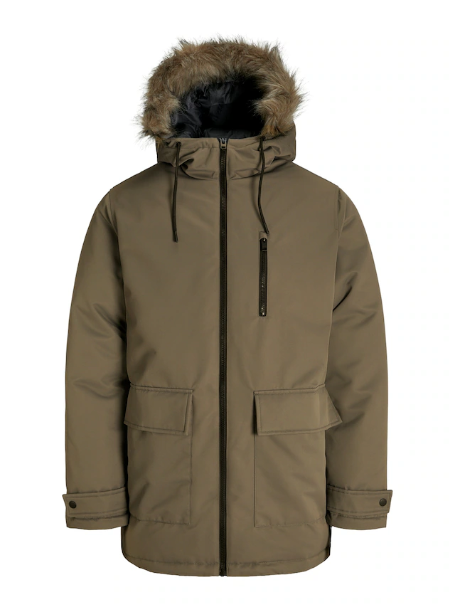 Jack & Jones Parka »JJCHARLIE DETACHABLE FAUX FUR PARKA« mit Kapuze