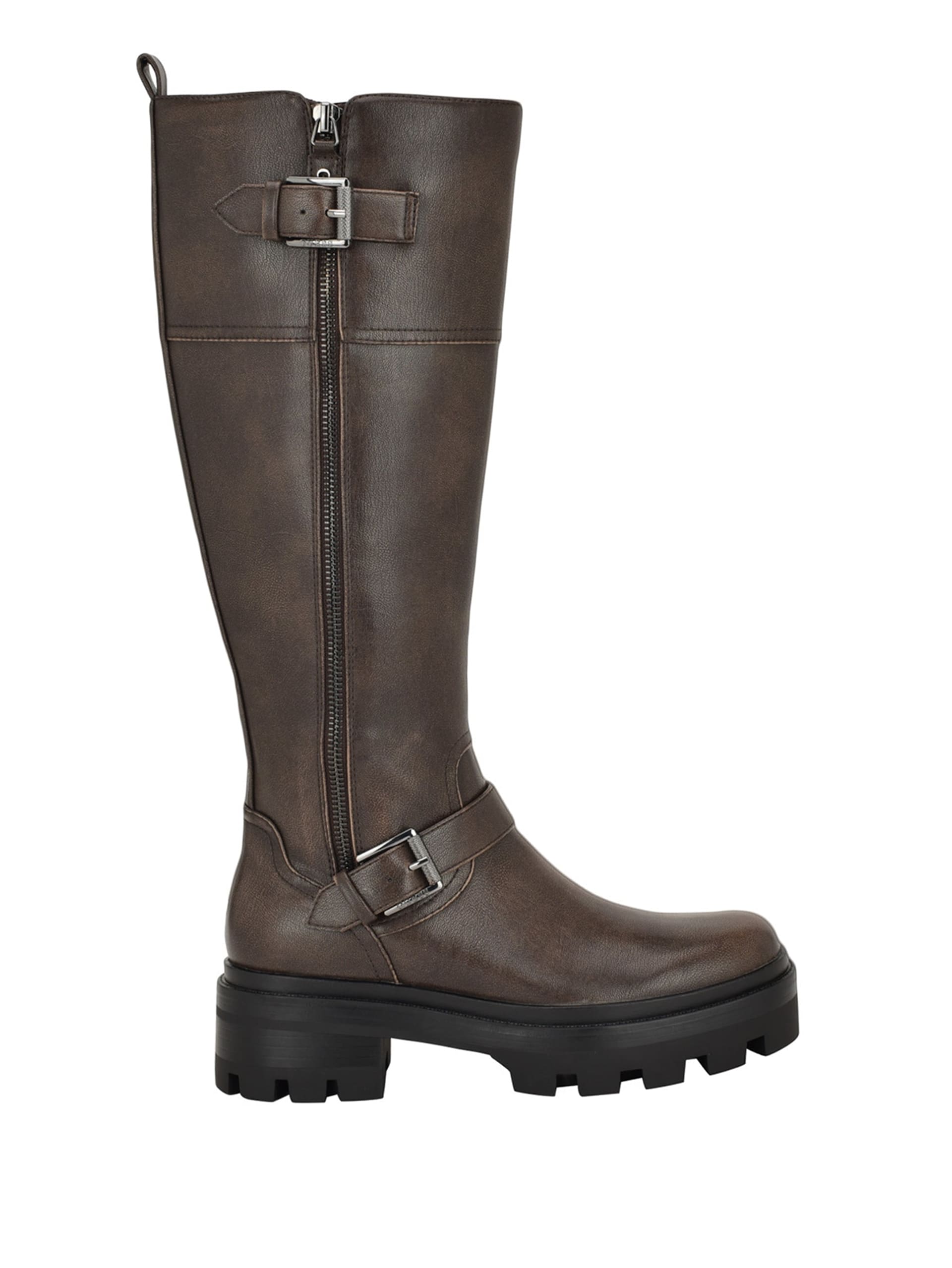 Botas Lynnie de cano alto com solado tratorado