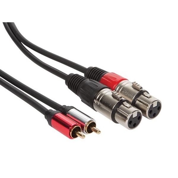 Velleman Cabo Xlr Fêmea Para Rca Macho de 1.2m