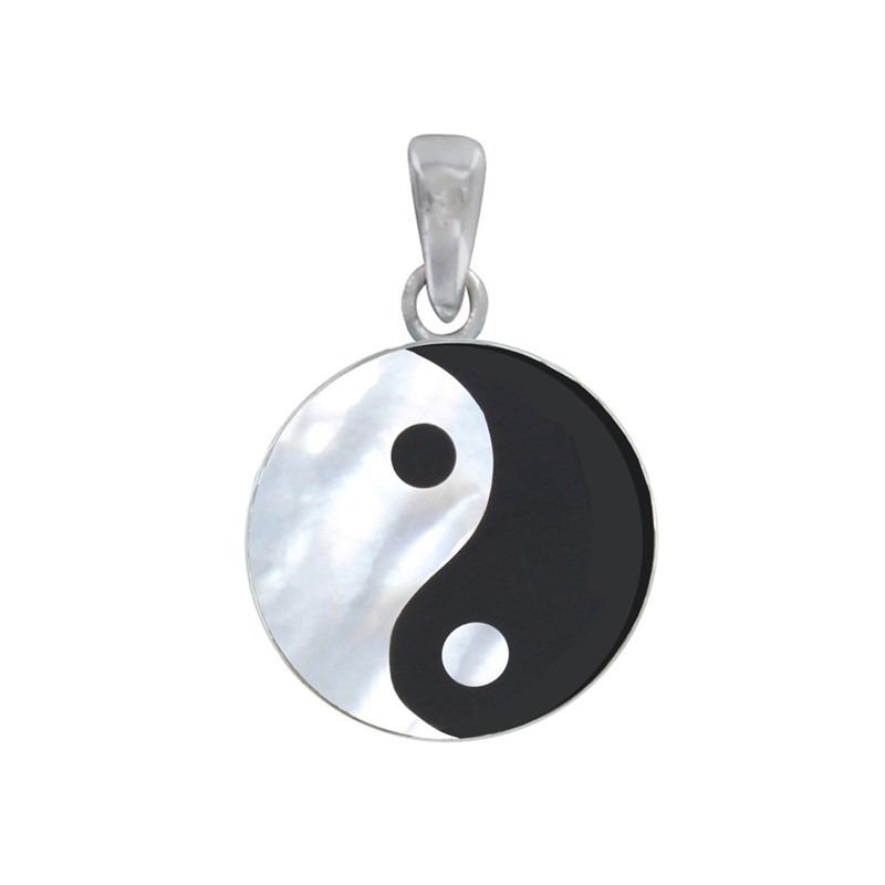 Pendentif Argent Yin et Yang Grand Modèle