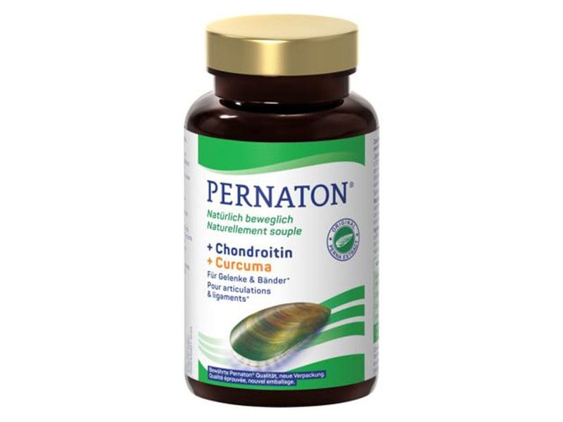 Pernaton Chondroitin   Curcuma 90 Kapseln Grünlippmuschel-Extrakt mit Chondroitin und Curcuma
