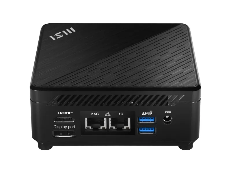 MSI Cubi 5 12M 002BEU - Barebone - mini PC FCBGA1744 Socket - 1 x Core i5 1235U / op til 4.4 GHz - RAM 0 GB - Intel Iris Xe Graphics - IEEE 802.11ax (Wi-Fi 6E), Gigabit Ethernet, 2.5 Gigabit Ethernet, Bluetooth 5.3 - sort