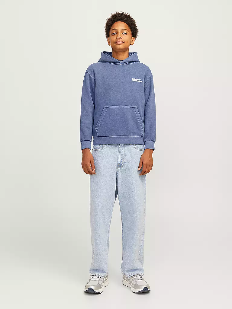 JACK & JONES Jungen Kapuzensweater - Hoodie JORVERMONT blau