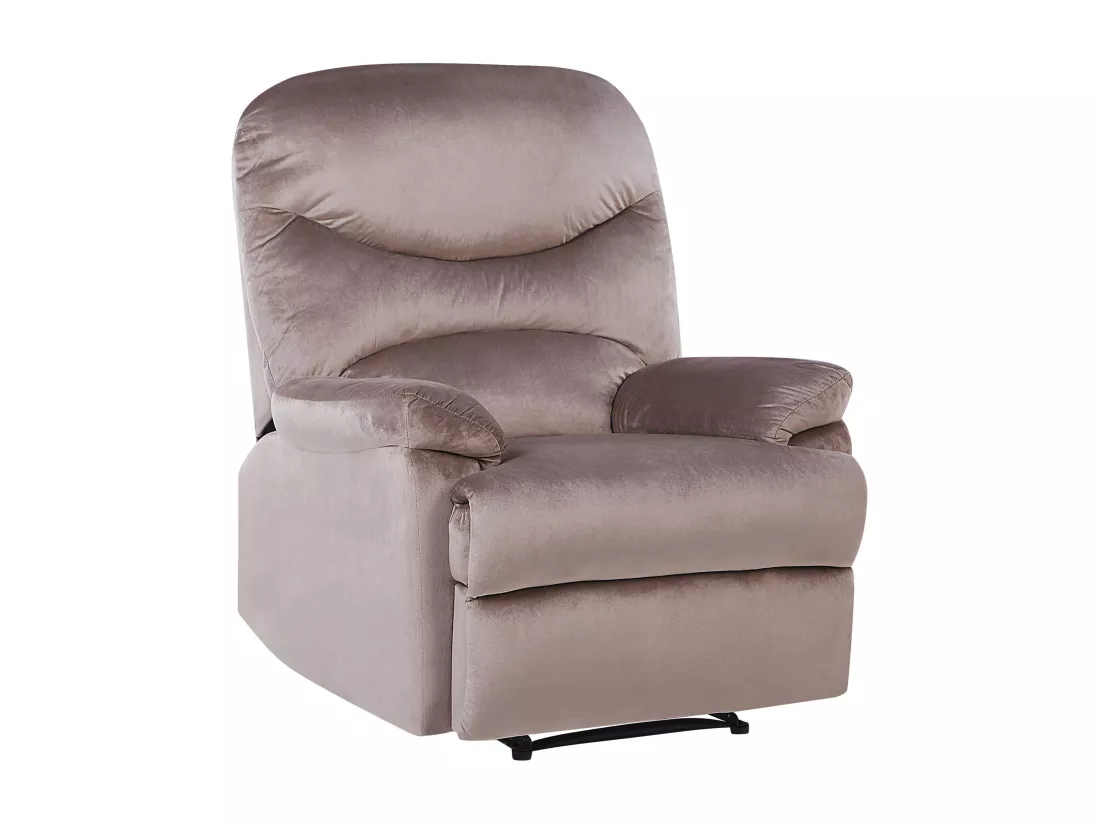 Fauteuil inclinable ESLOV Velours Taupe Beige