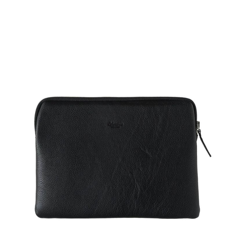 Pochette pour Ipad Guillaume Cuir grainé Noir c'est noir