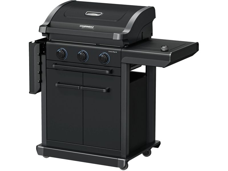Campingaz Gasgrill 3 Series Onyx S Gasgrill mit Blue Flame Power Brennertechnologie