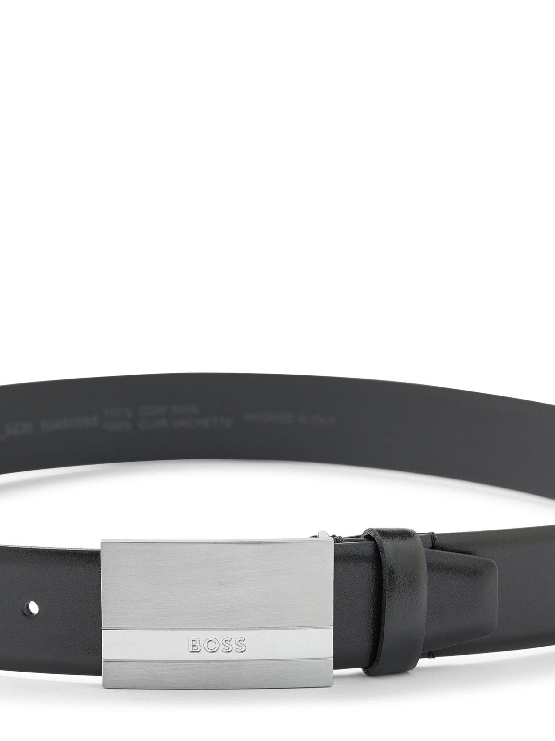 Cobalt Black - BOSS Baxton Leather Belt