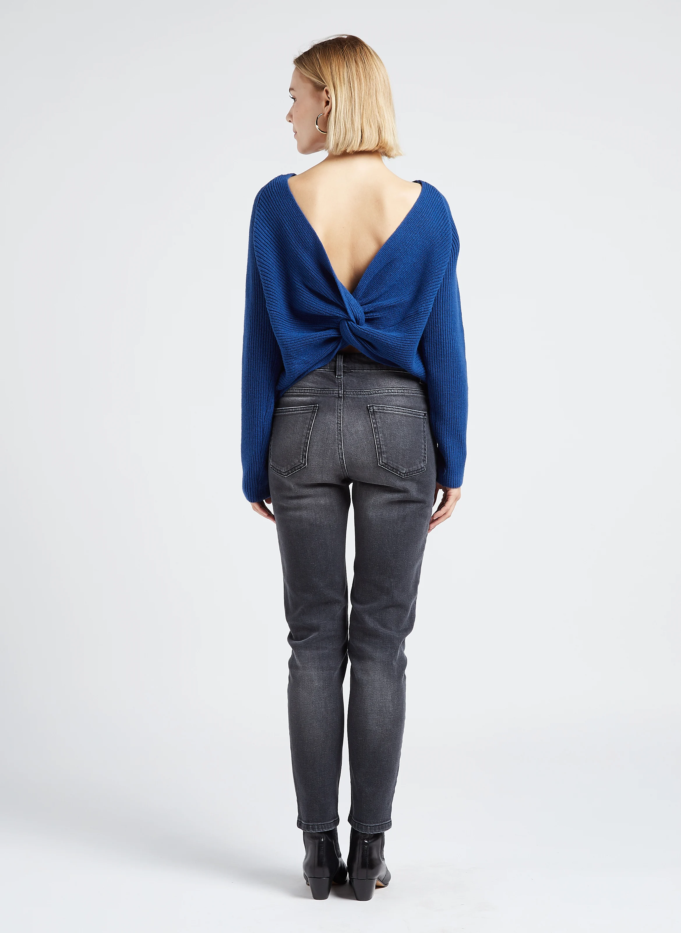YVON - Pull col V court | Bleu