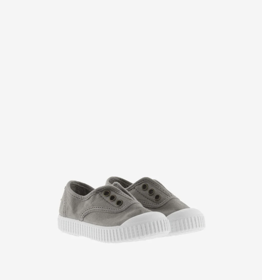 1915 INGLESA TENNIS TOILE DREC® ÉLASTIQUE Baskets en toile avec élastique pour enfant GRIS