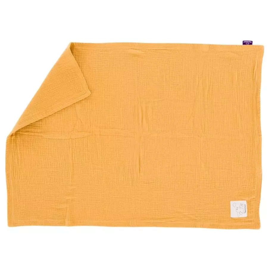 Träumeland Babydecke Musselin senfgelb 75 x 100 cm