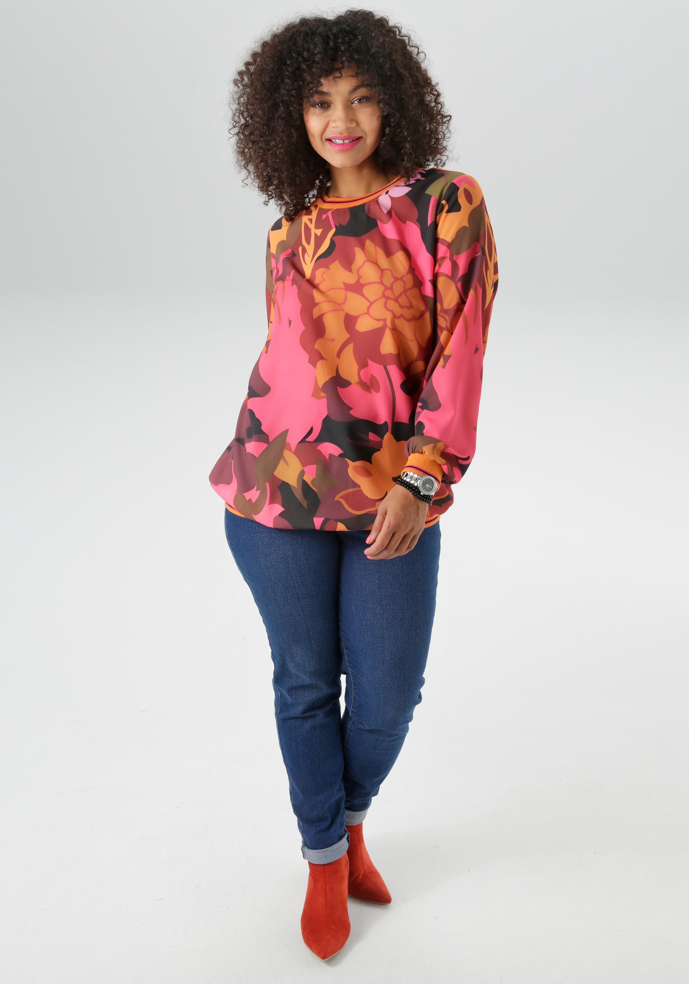 Aniston PLUS Shirtbluse , in Knallfarben - NEUE KOLLEKTION